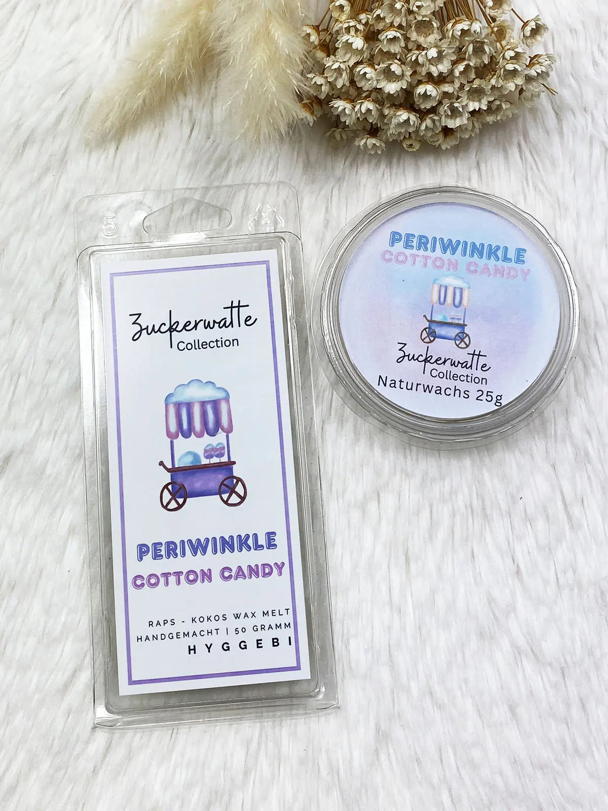 Periwinkle Cotton Candy · Duftwachs