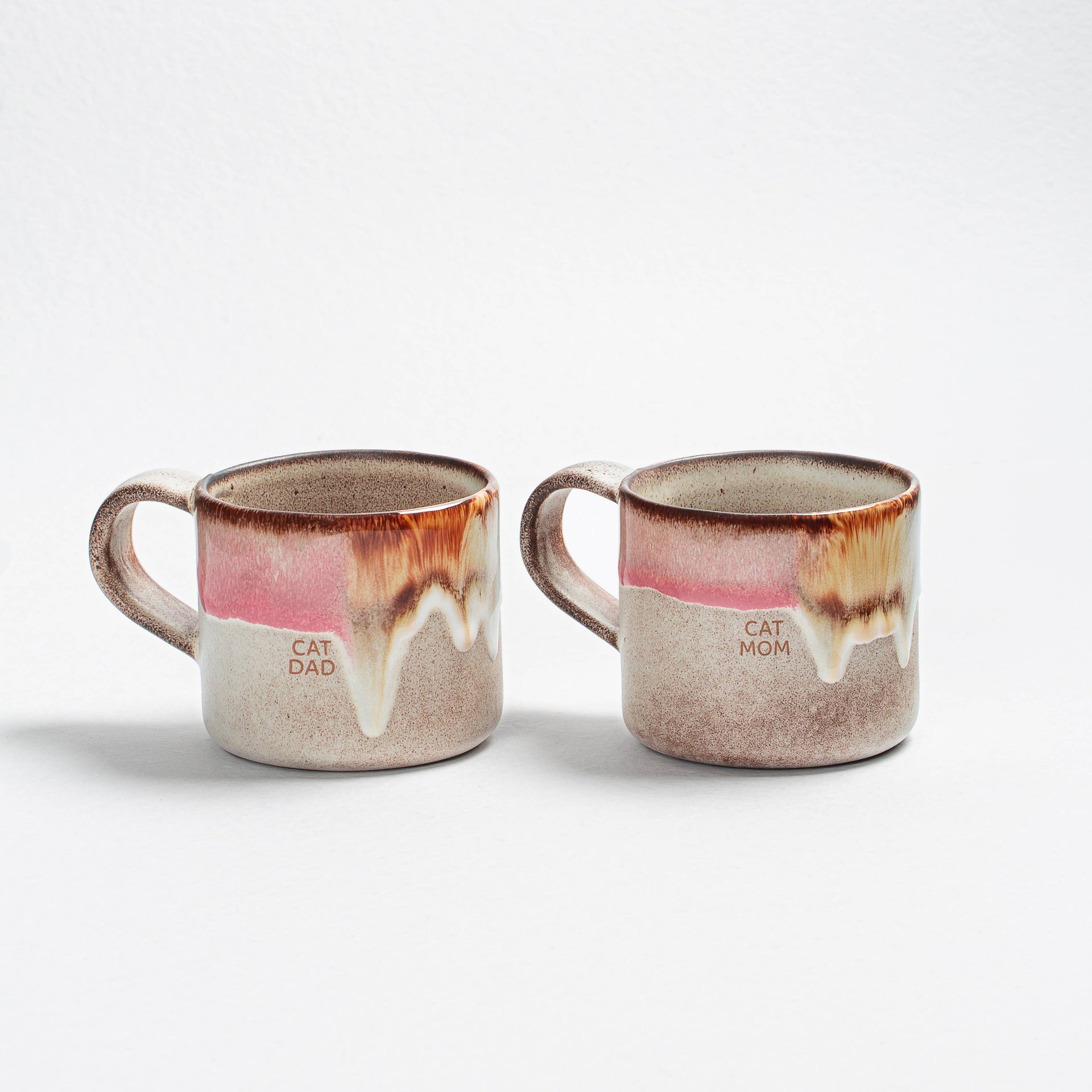 Melting Ice Cream Becher "Cat Mom & Dad" · 2-teiliges Set