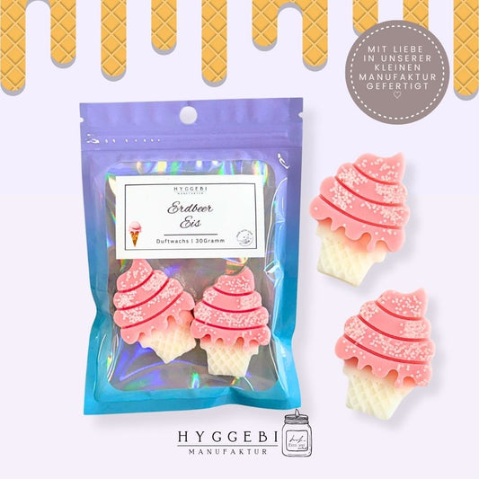 Erdbeer Eis · Duftwachs 30g