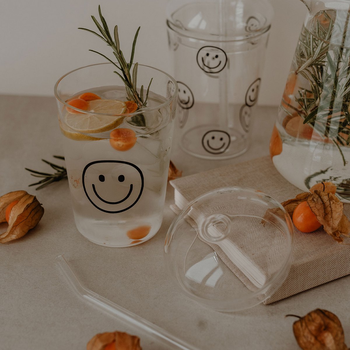Glasdeckel für Trinkglas
