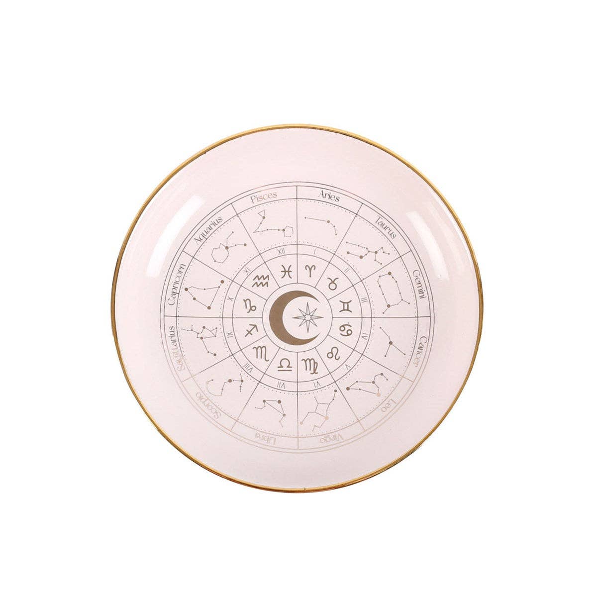 Schmuckschale mit Astrologie-Rad · Creme