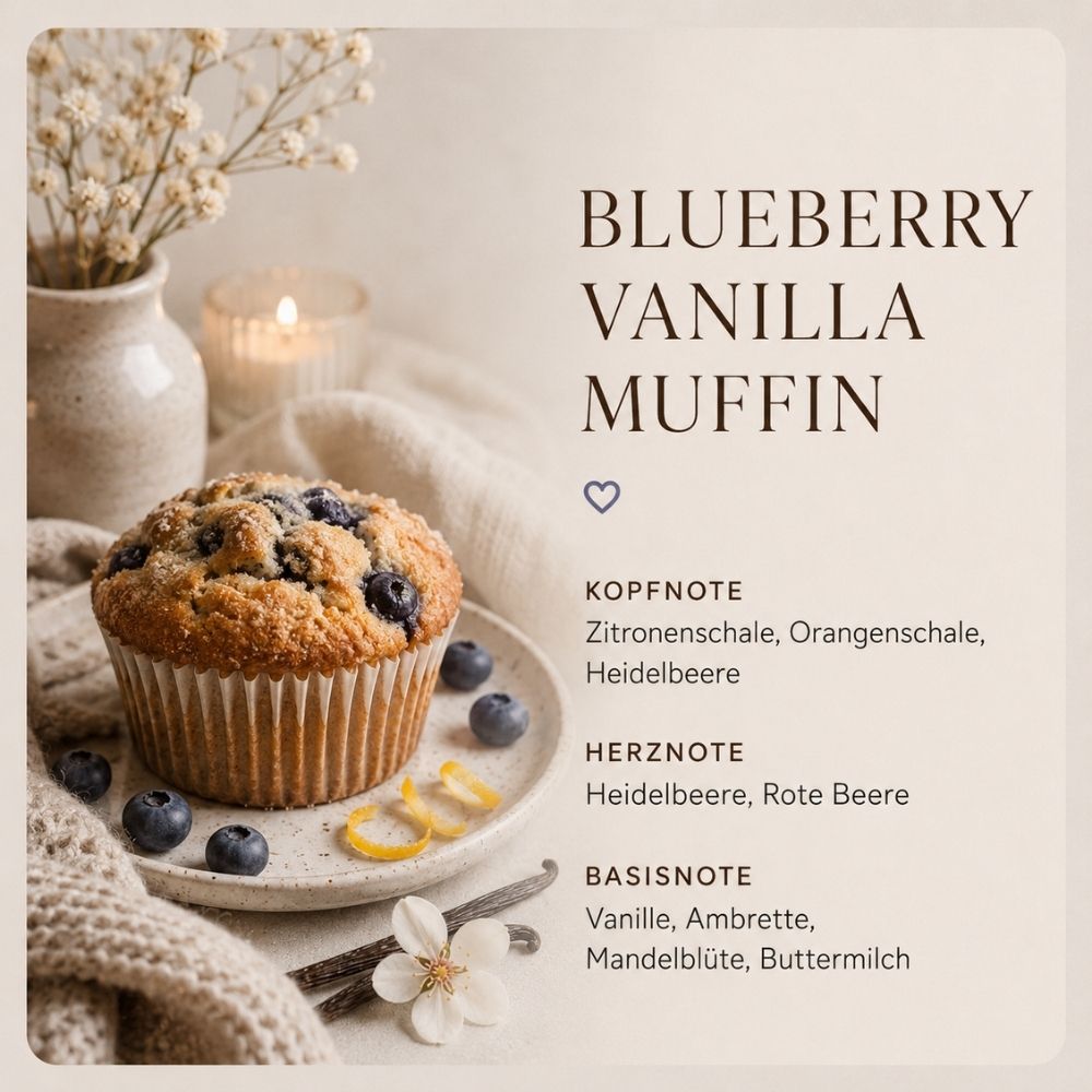 Blueberry Vanilla Muffin · Duftwachs
