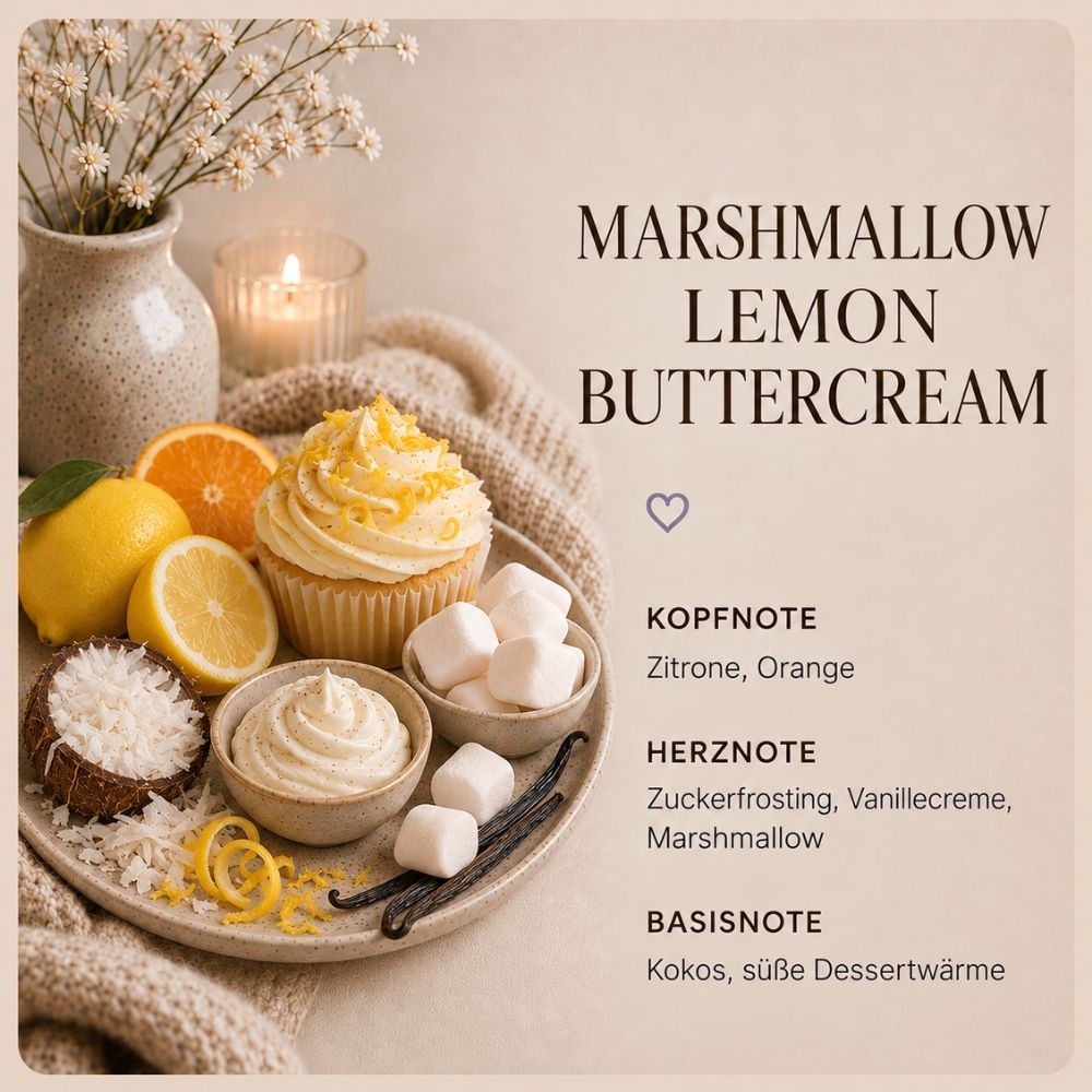 Marshmallow Lemon Buttercream · Duftwachs