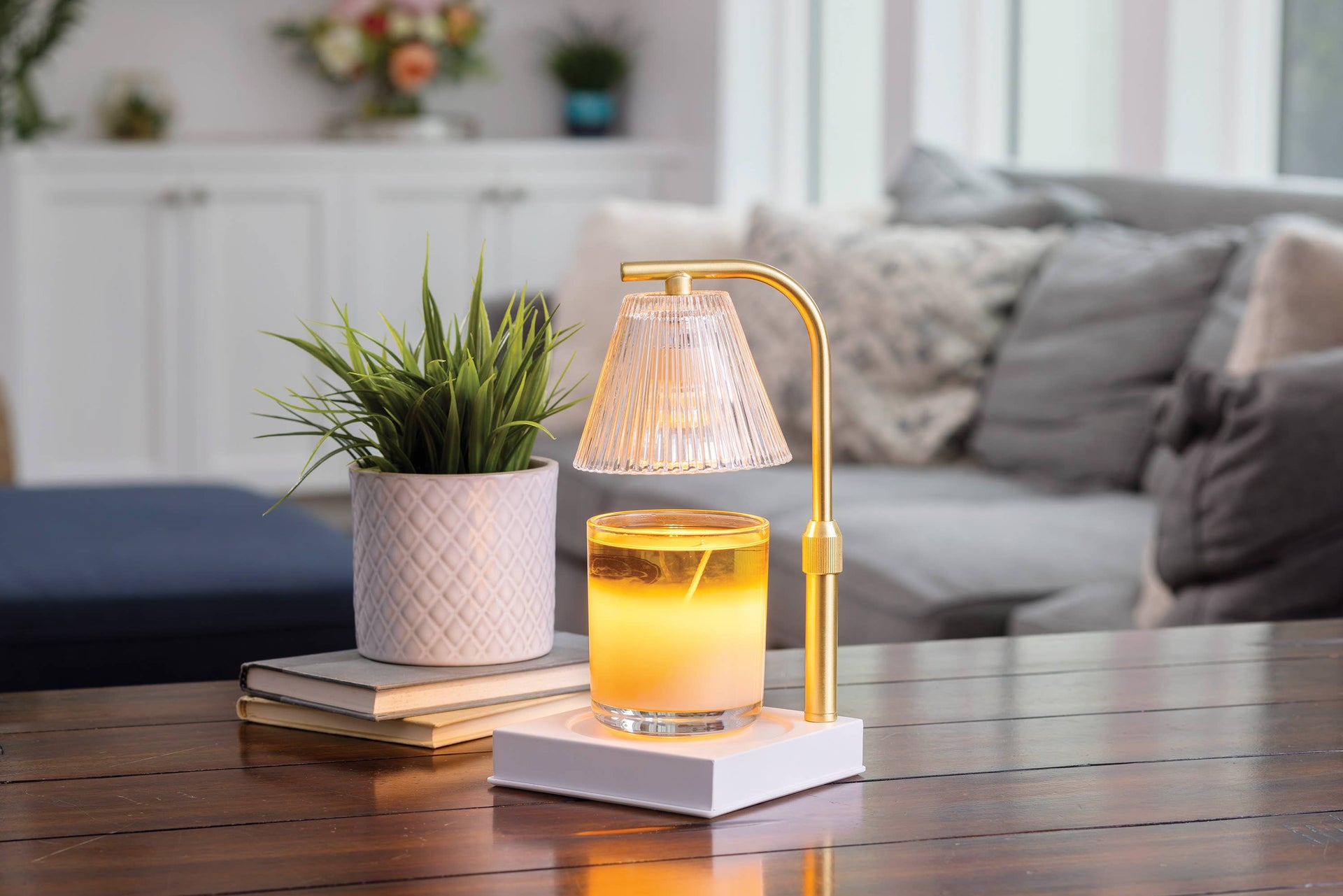 CANDLE WARMERS® GOLD LUNA Lampe für Duftkerzen 35W gold
