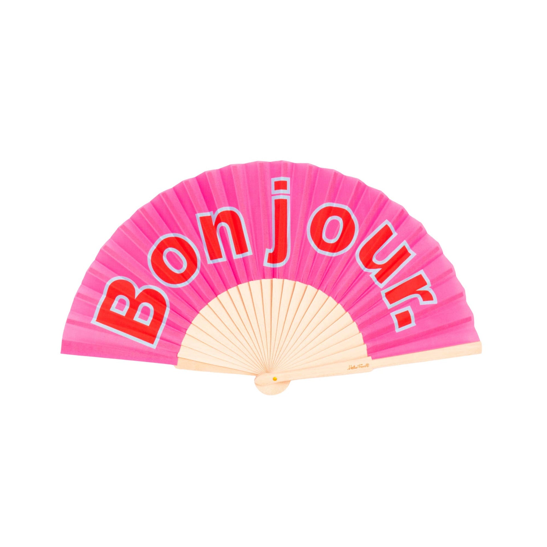 Fächer · Bonjour