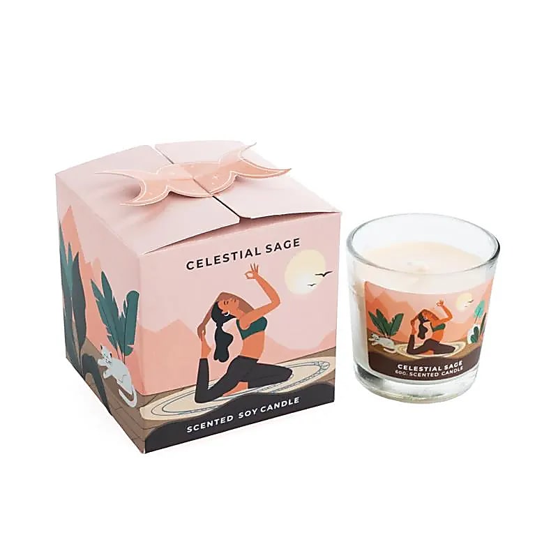 Moonshine Yoga · Sojawachskerze "Himmlischer Salbei"