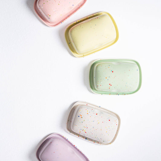 New Party Butterdose aus Steingut