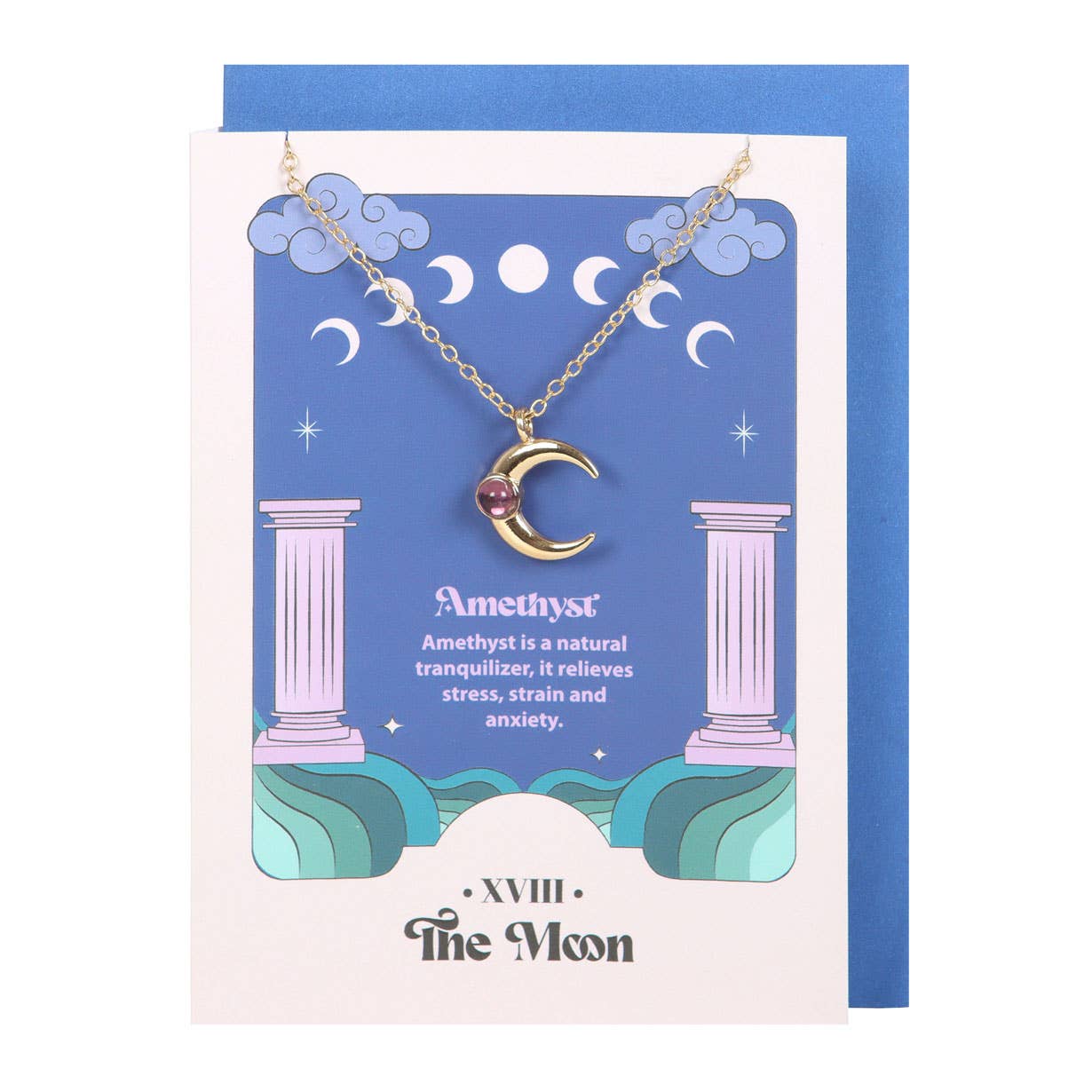 Halskette „Der Mond“ mit Amethyst