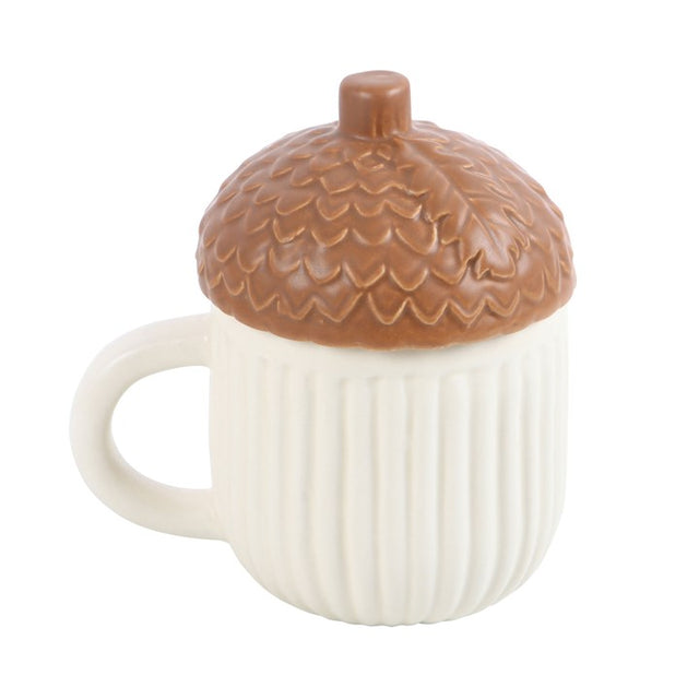 Tasse · Autumn Acorn mit Deckel