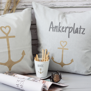 Kissenhülle "ANKERPLATZ" · KRASILNIKOFF