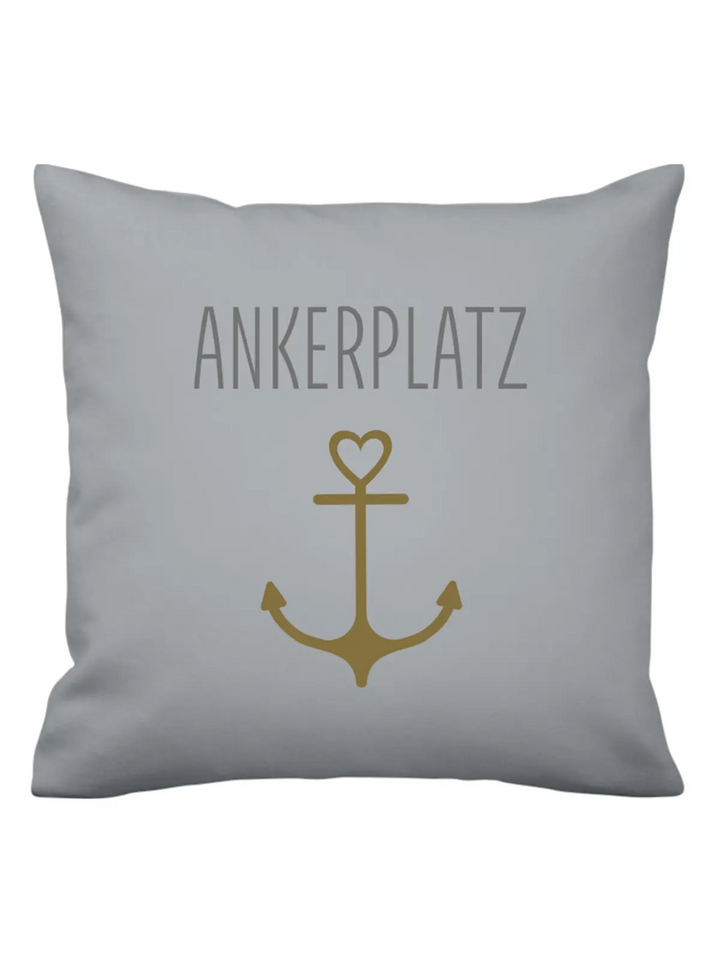 Kissenhülle "ANKERPLATZ" · KRASILNIKOFF-Tschüss-HYGGEBI-€12,95