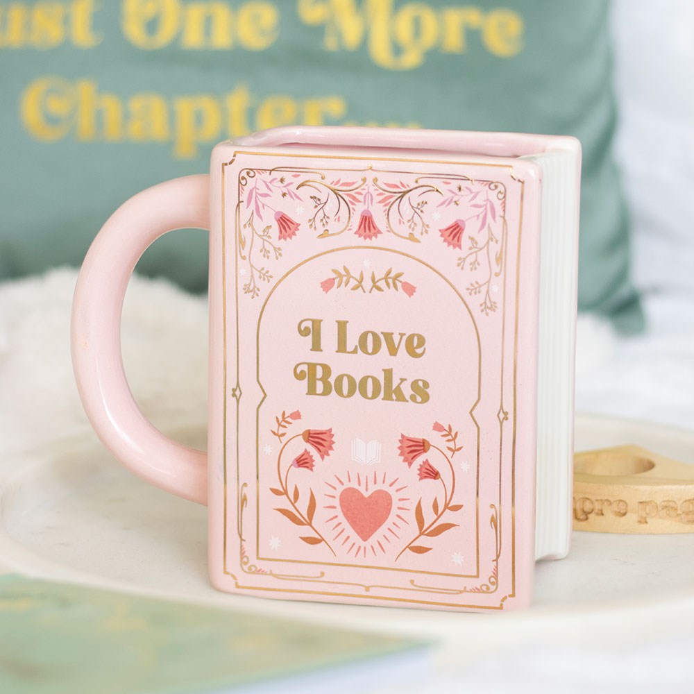 Buch Tasse · Pink I Love Books