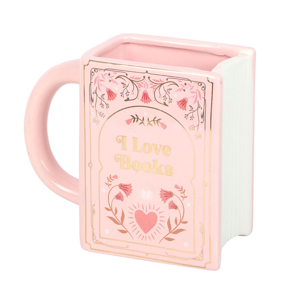 Buch Tasse · Pink I Love Books