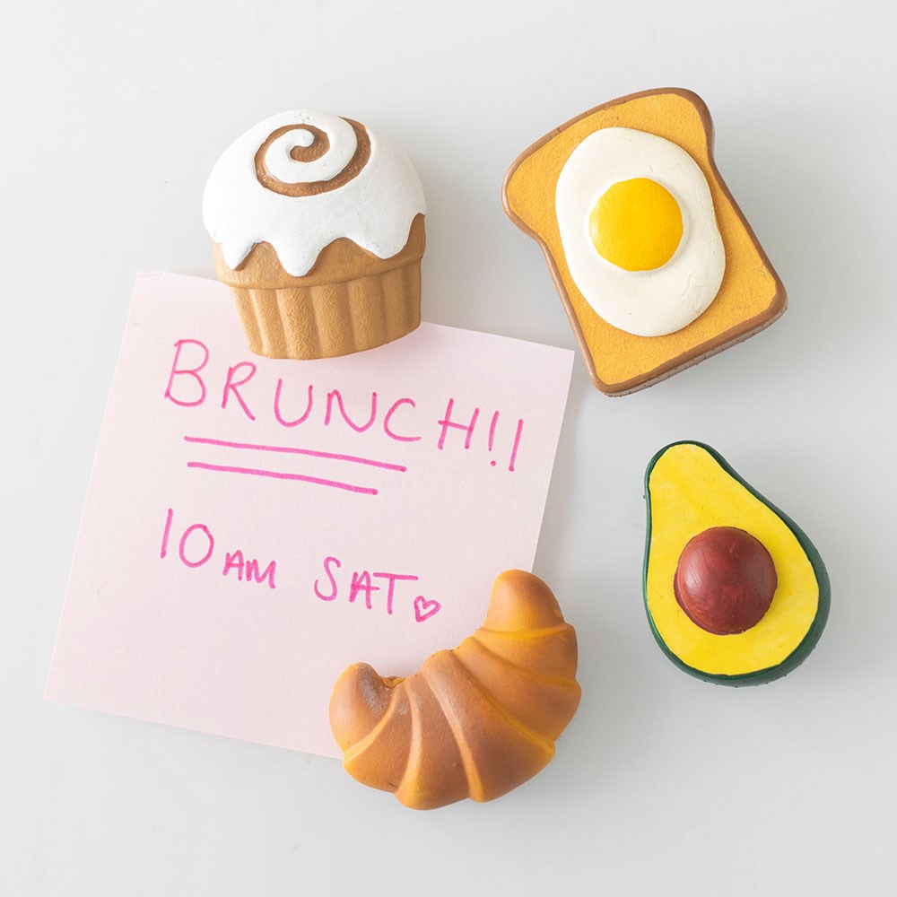 Kühlschrankmagnet · Brunch Club 4er Set