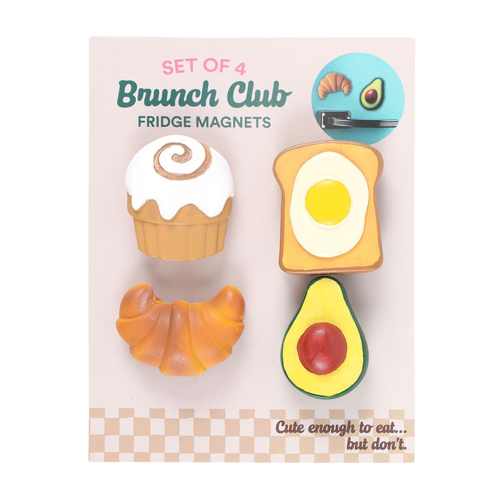 Kühlschrankmagnet · Brunch Club 4er Set