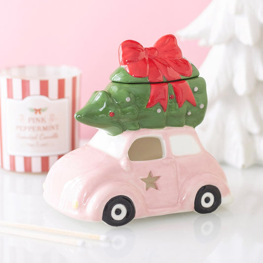 Duftlampe · Pink Christmas Tree Car