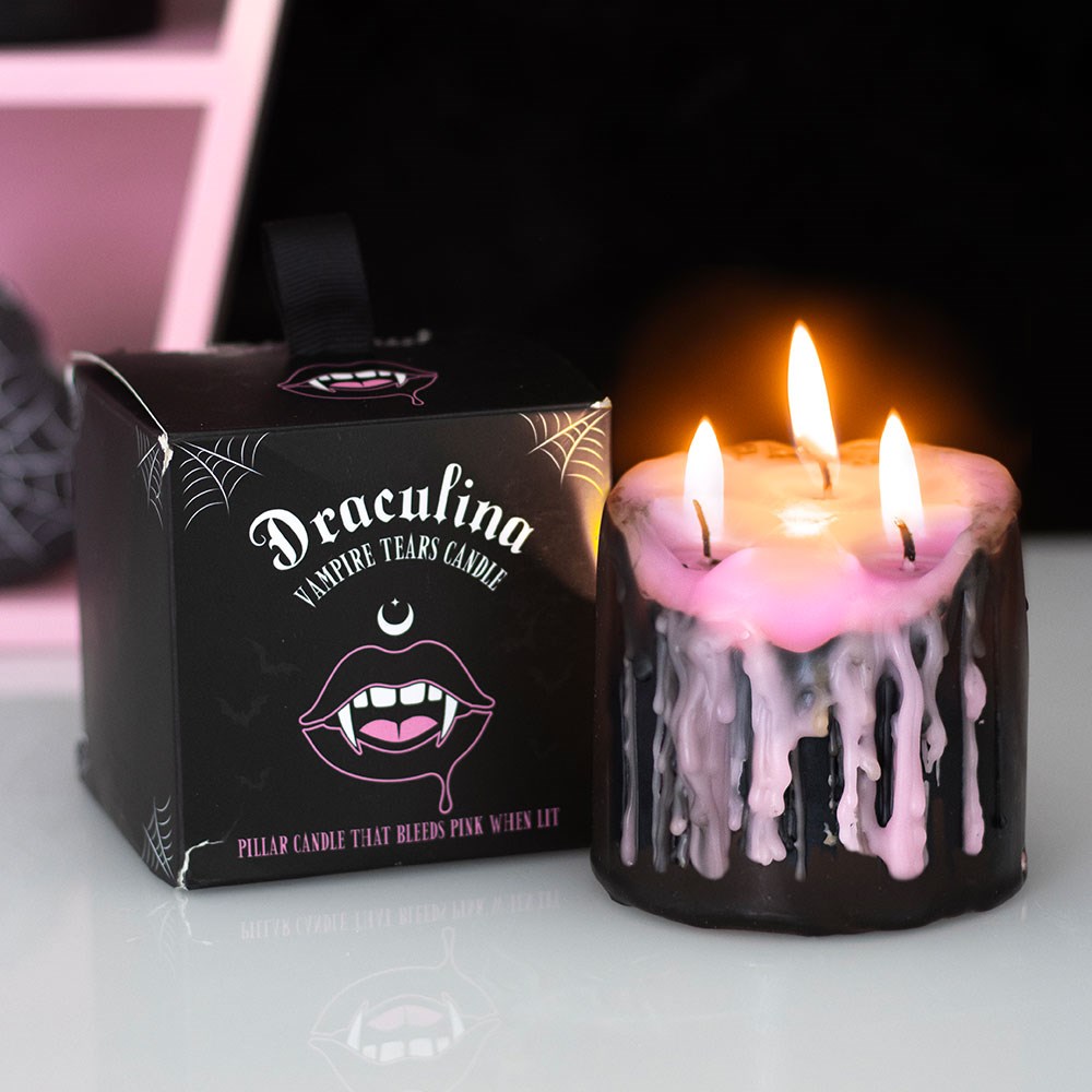Small Pink Vampire Tears · Pillar Candle