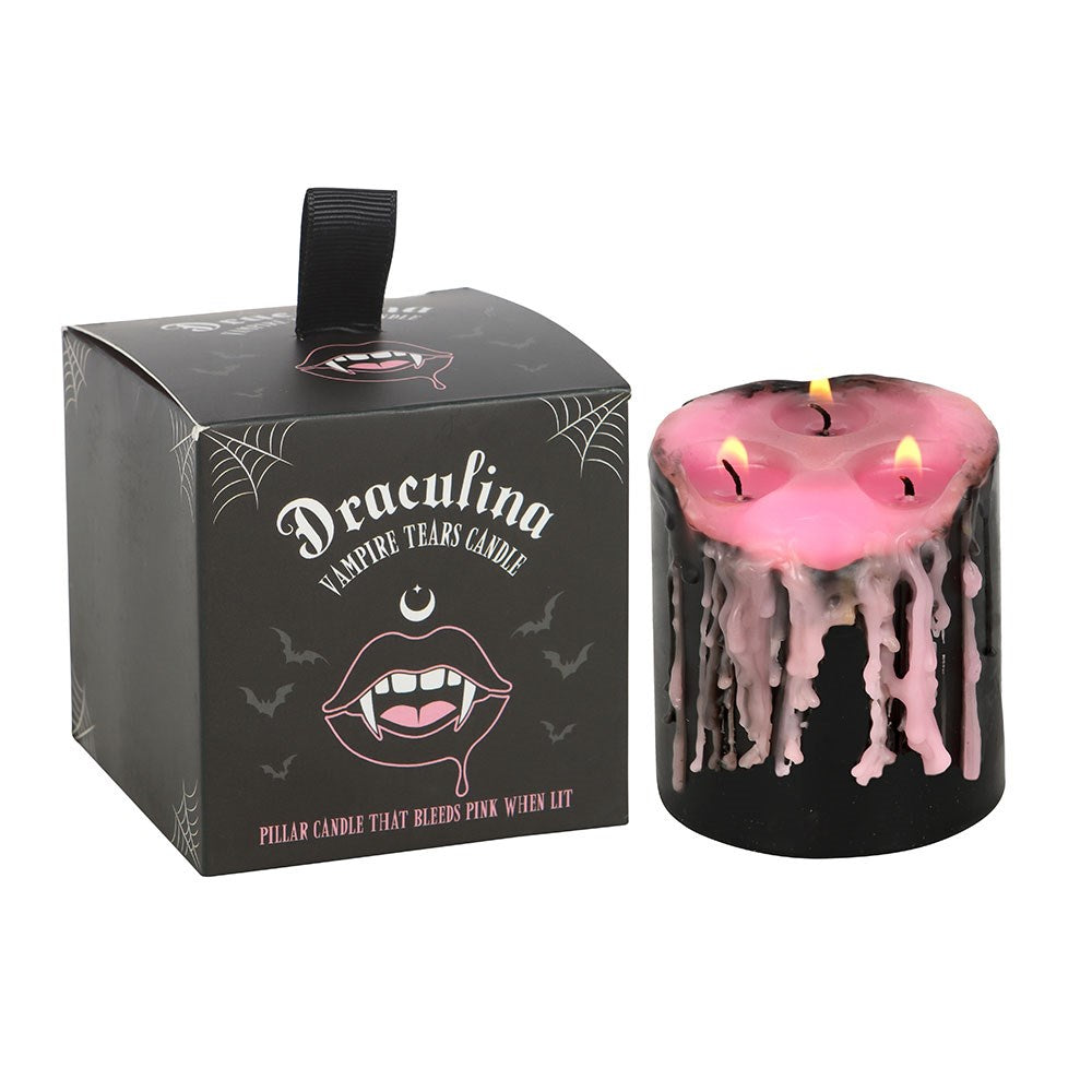 Small Pink Vampire Tears · Pillar Candle