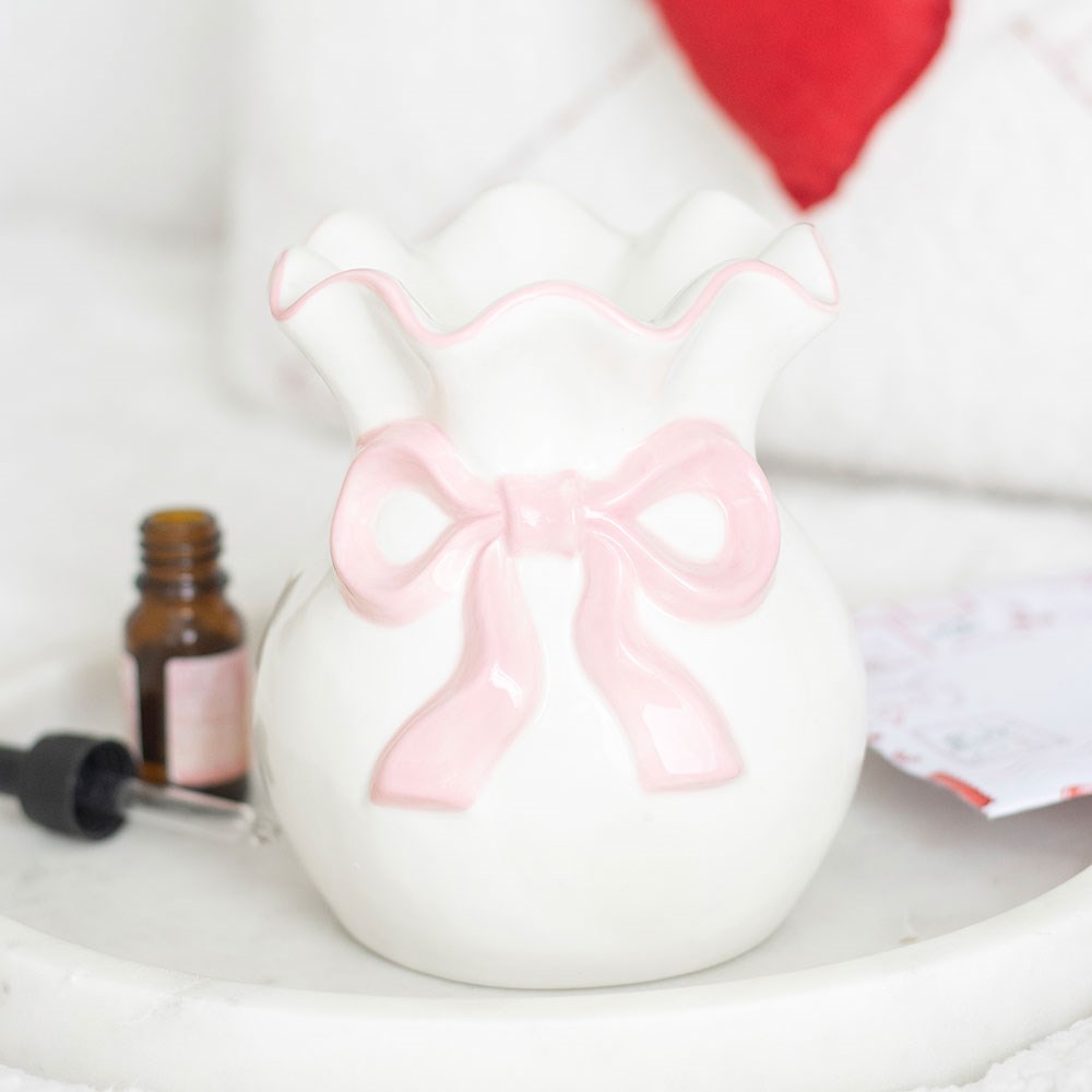 White & Pink Bow · Duftlampe