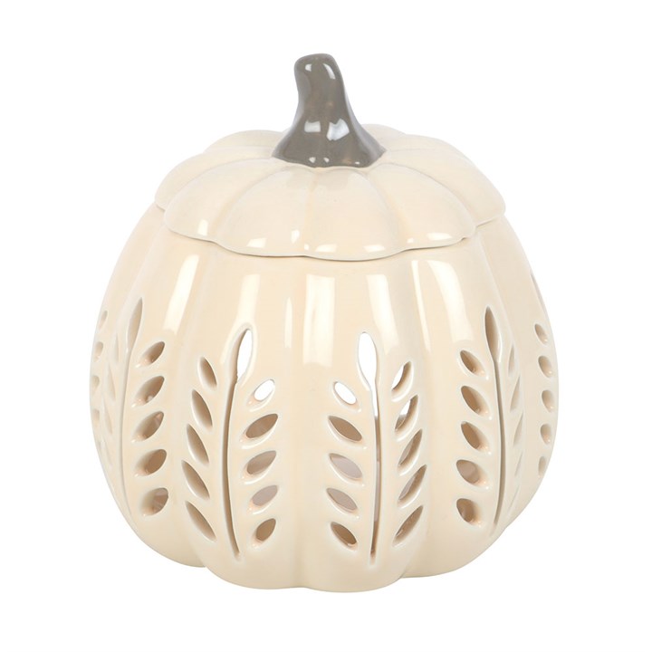 Duftlampe · Cream Pumpkin mit Blattausschnitt