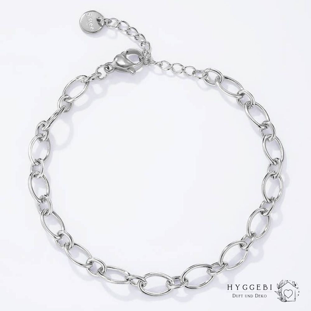 Edelstahlarmband für Charms · Silber
