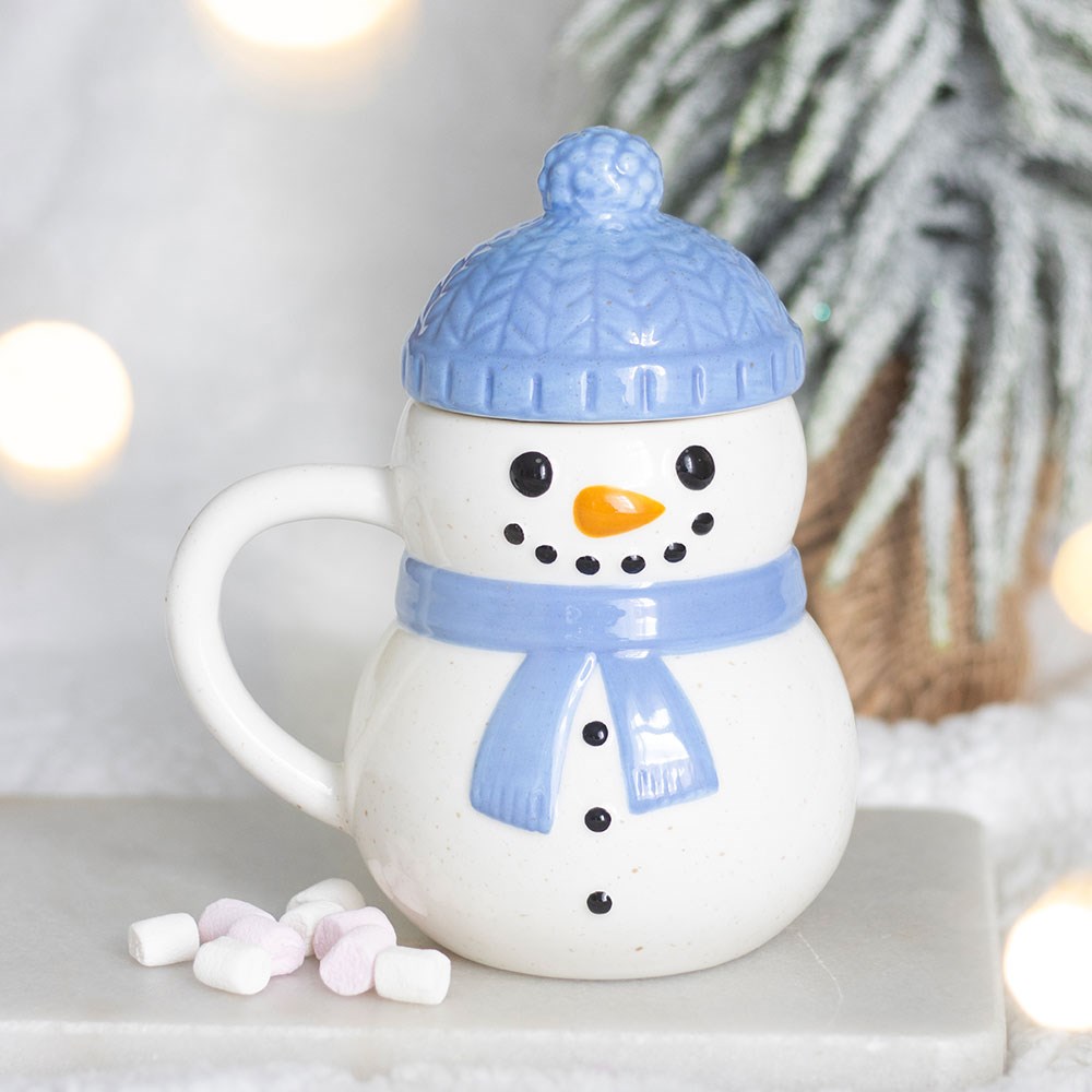 Winter Snowman · Becher mit Deckel