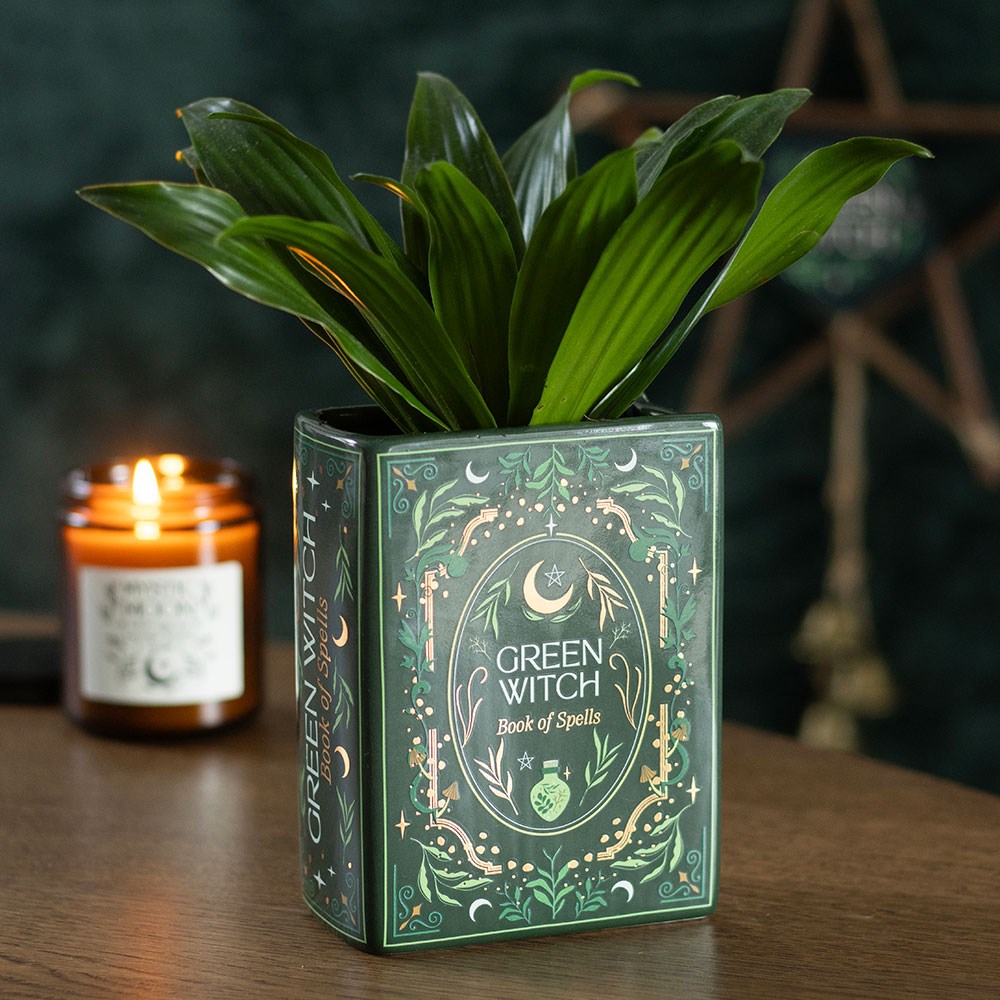 Green Witch Book · Vase