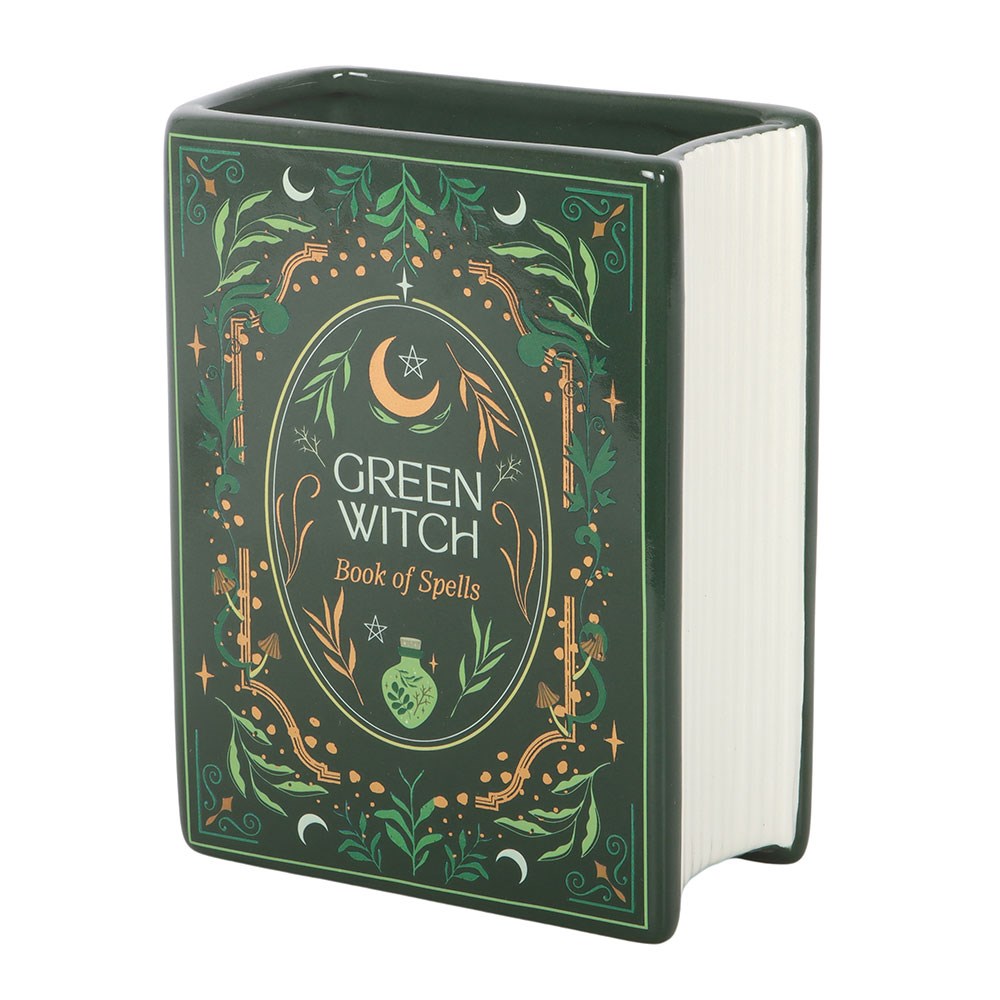 Green Witch Book · Vase