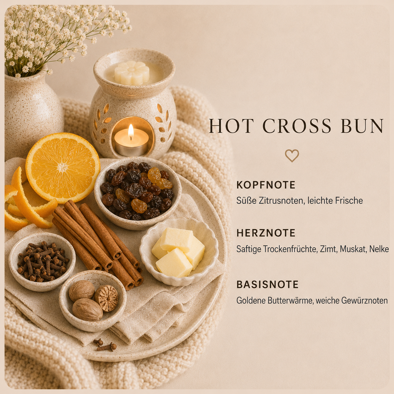 Hot Cross Bun · Duftwachs 35g