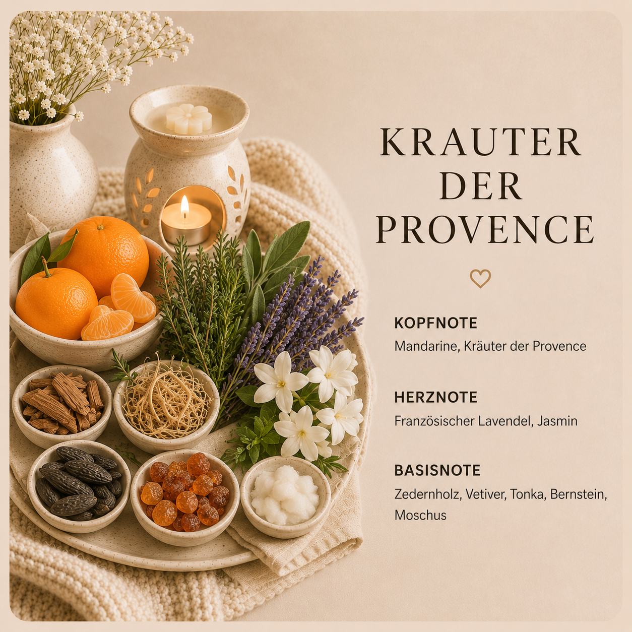 Kräuter der Provence · Duftkerze