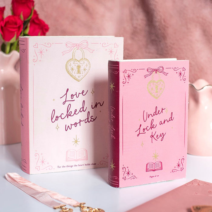 Heart Locket Book Shaped · 2er-Set Aufbewahrungsbox