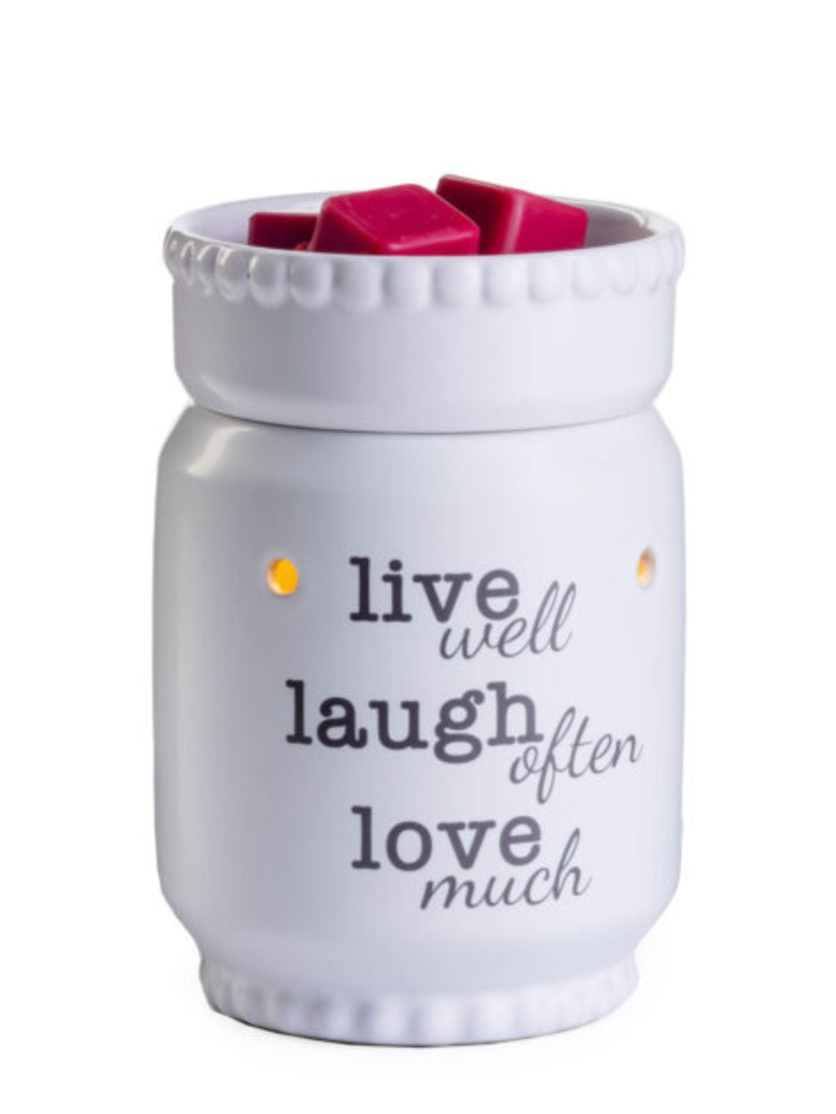LIVE LAUGH LOVE Duftlampe elektrisch weiß