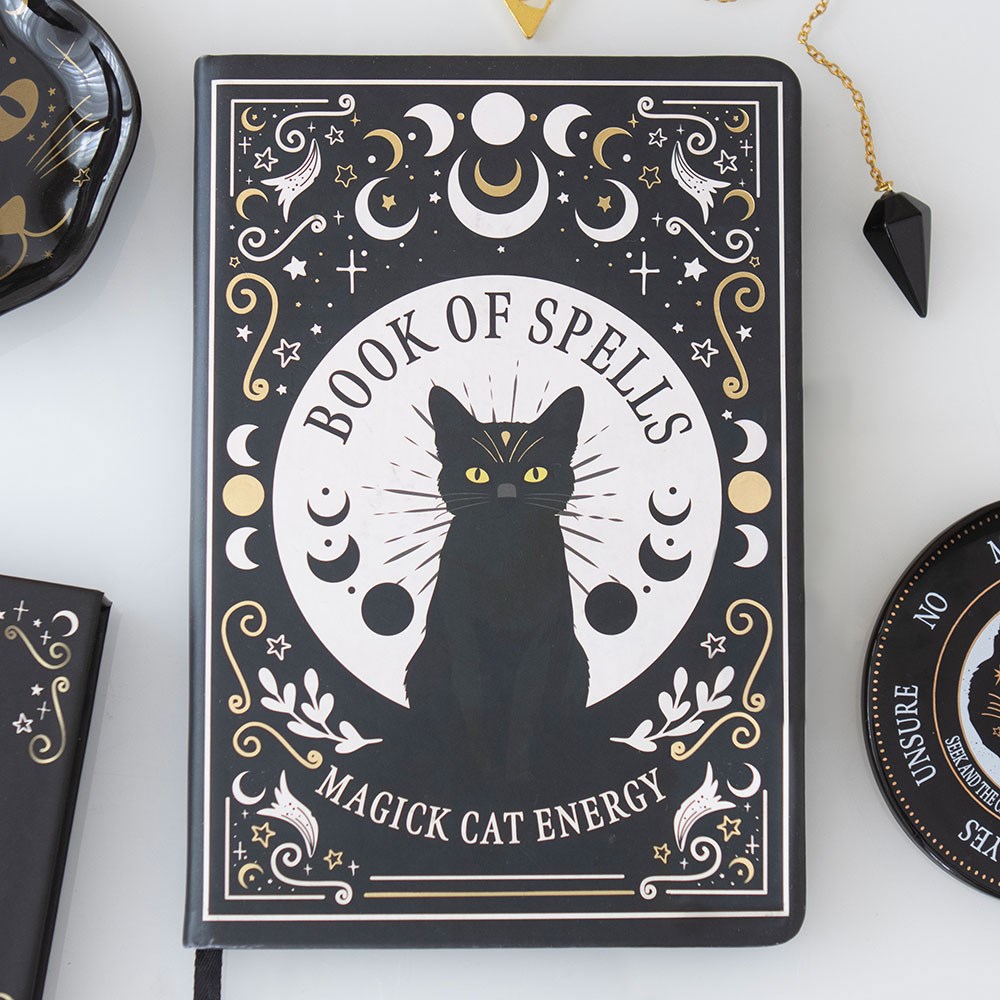 Black Cat Magick · Buch der Zauberspüche · A5 inkl. Stift