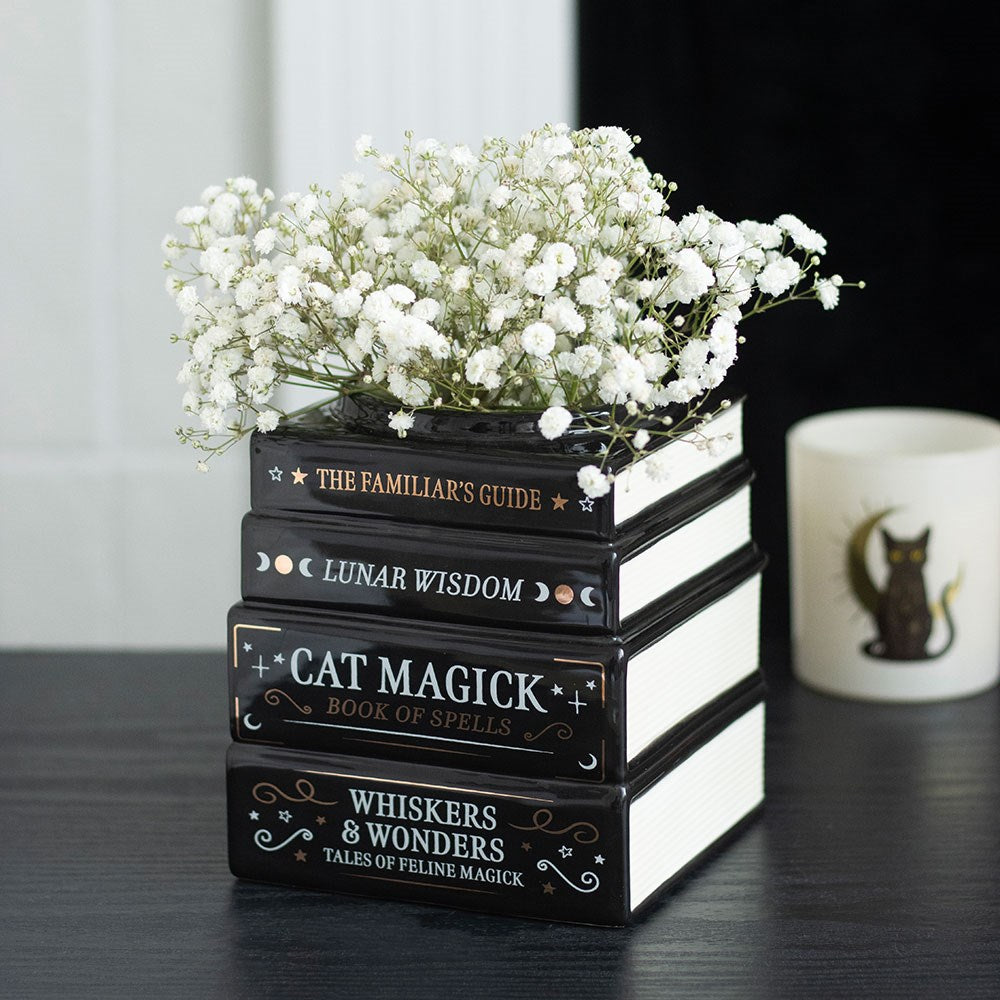 Vase · Black Cat Magick Book Stack