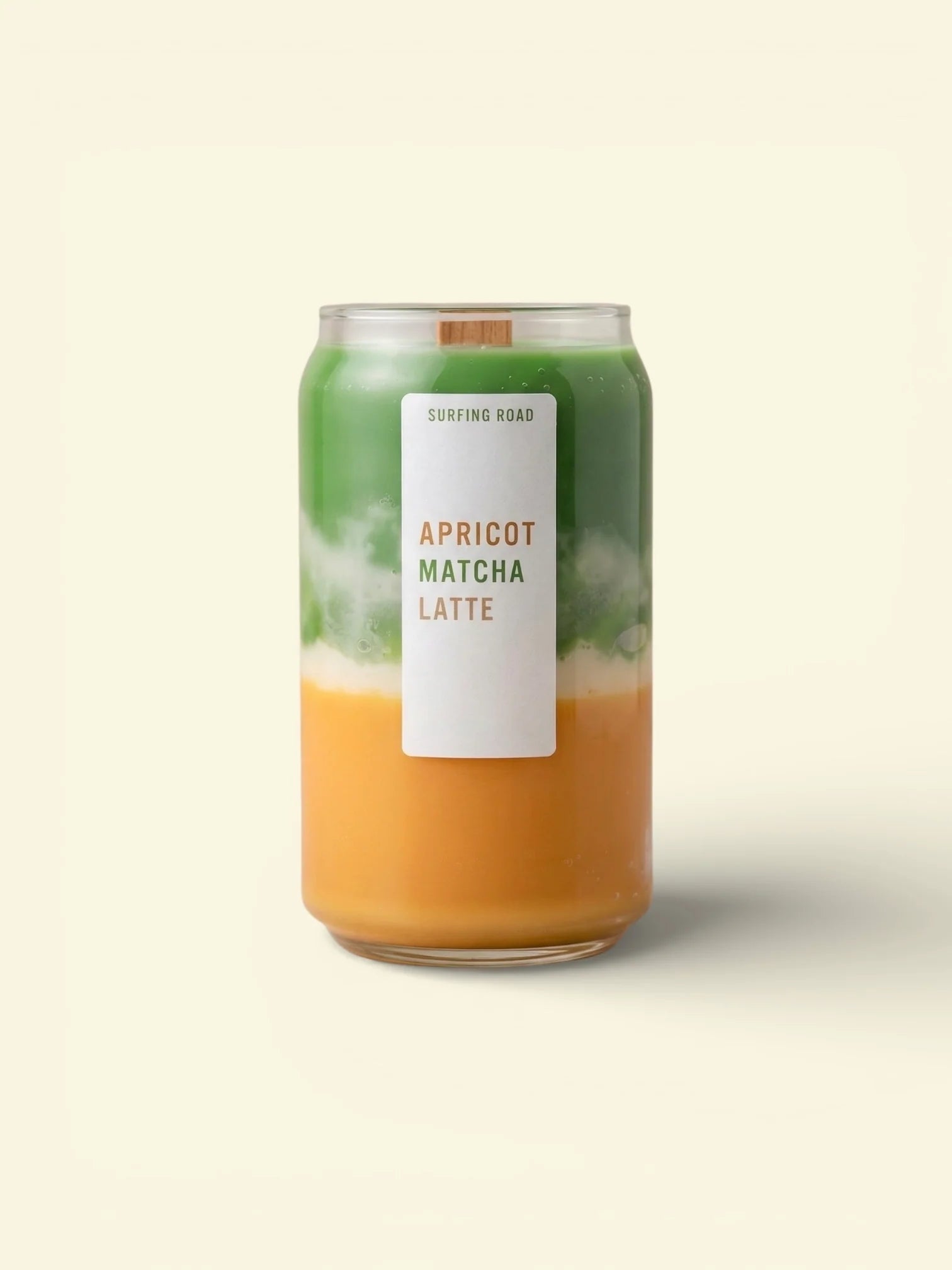 Aprikosen-Matcha-Latte · Duftkerze