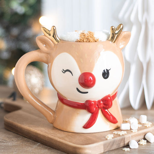 Tasse & Socken Set · Ruby the Reindeer