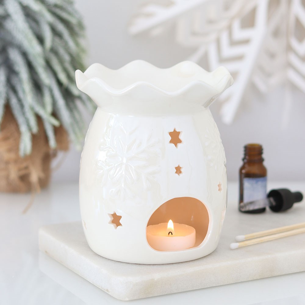 Duftlampe · Iridescent White Snowflake
