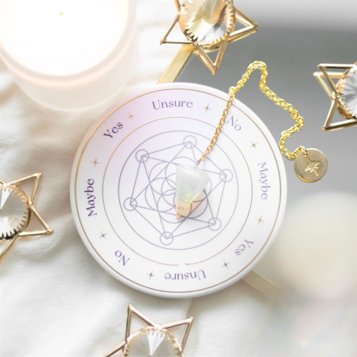 Opalit Pendel · Divinations-Set