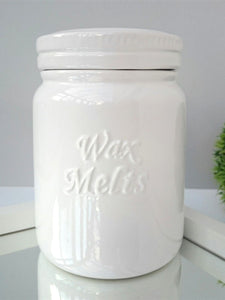 Wax Melt Storage Jar Weiß