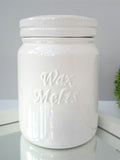 Wax Melt Storage Jar Weiß