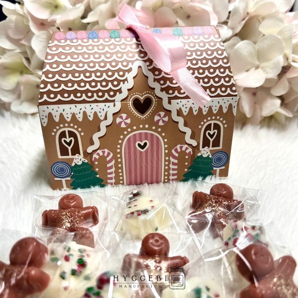 Weihnachtshäuschen · Duftwachs-Set „Gingerbread & Christmas Cookie“