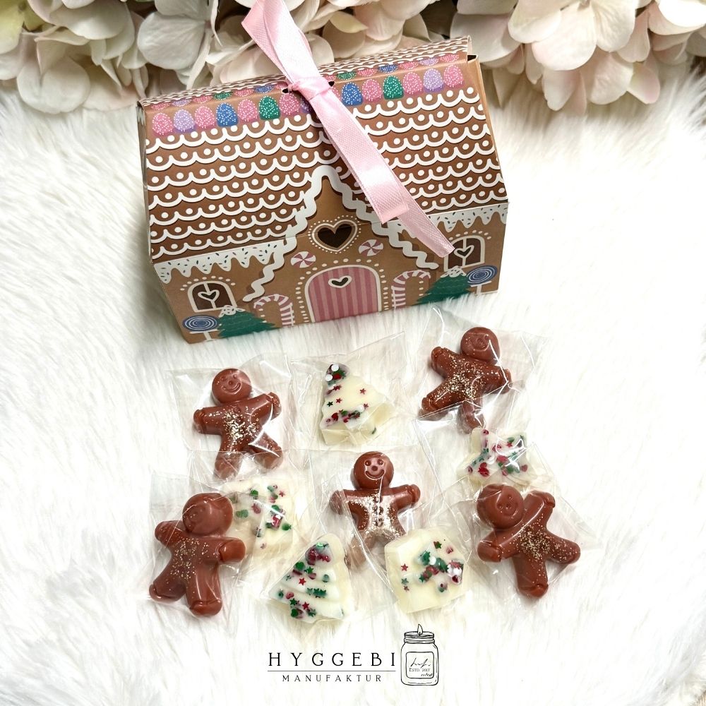 Weihnachtshäuschen · Duftwachs-Set „Gingerbread & Christmas Cookie“