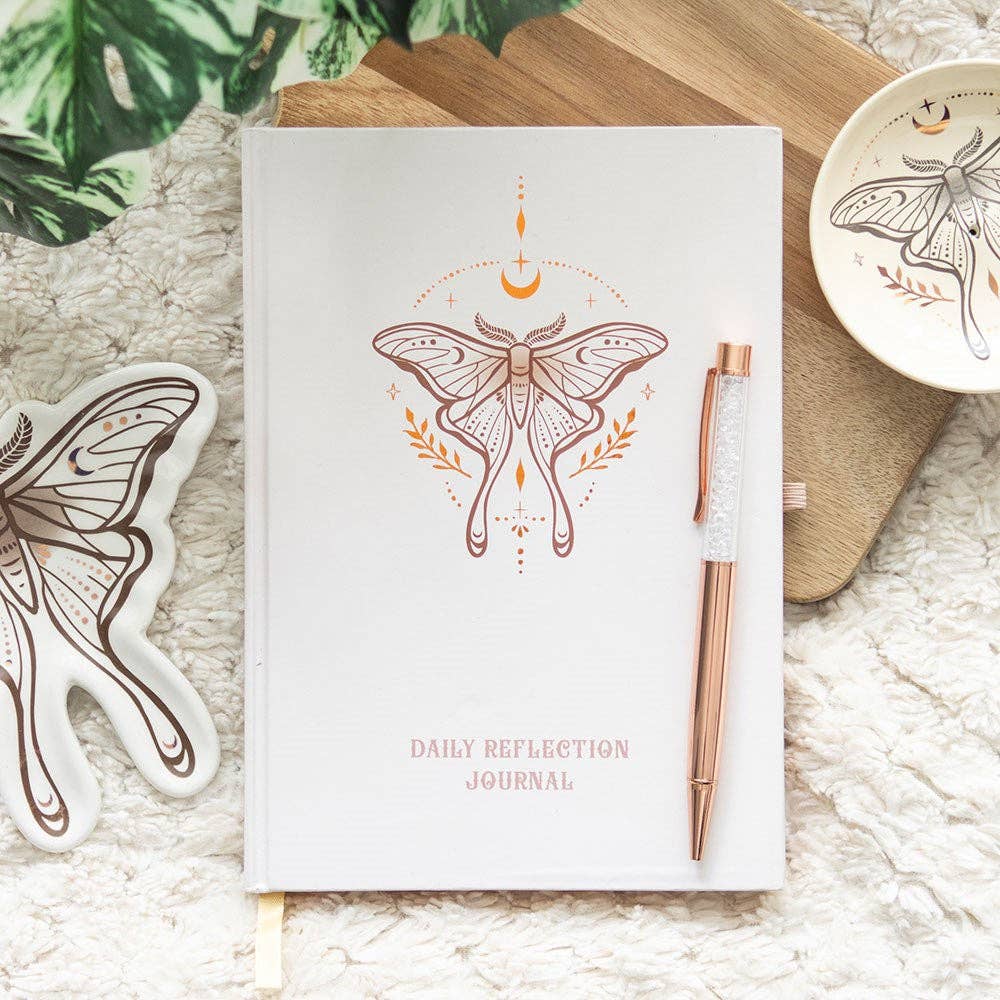 Reflexionstagebuch „Luna Moth“ mit Quarzstift