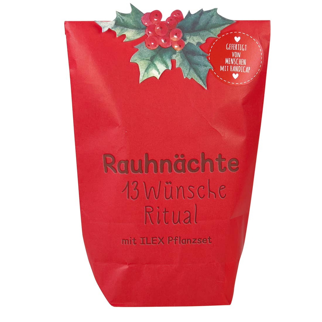 Rauhnächte Ritual Set · 13 Wünsche mit Ilex Pflanzset