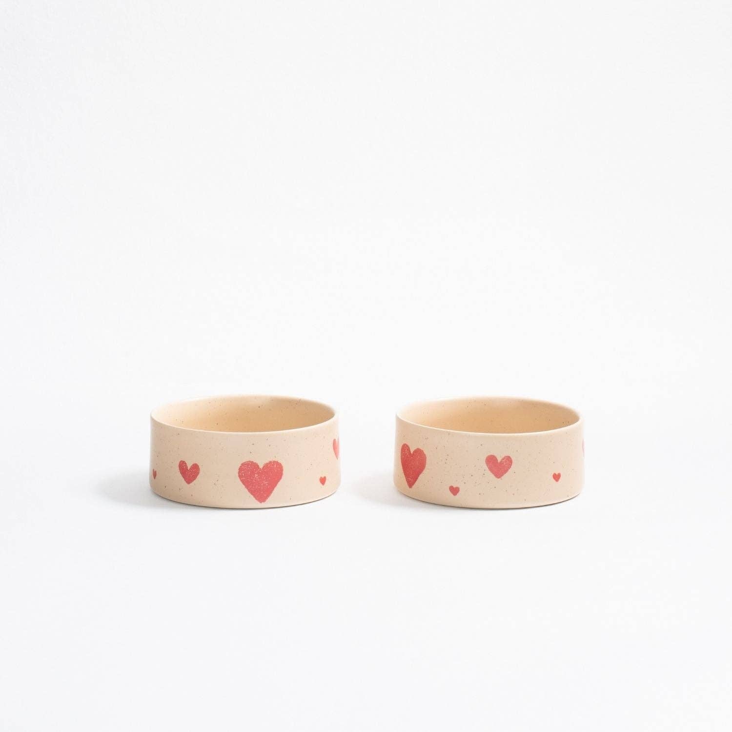 Cozy Hearts Steingut-Napf 14cm 2er-Set