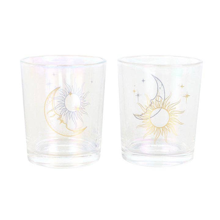 Sonnen- & Mondzauber · Teelichthalter-Set (2-teilig)