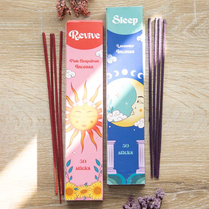Räucherstäbchen-Set „Sleep & Revive“ · Duftbalance für Tag & Nacht