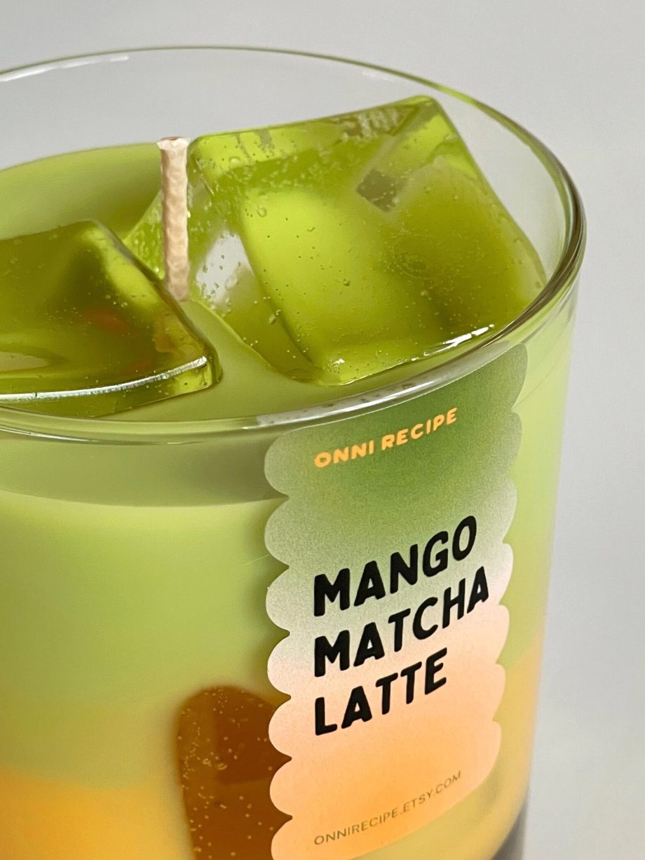 Mango Matcha Latte · Duftkerze