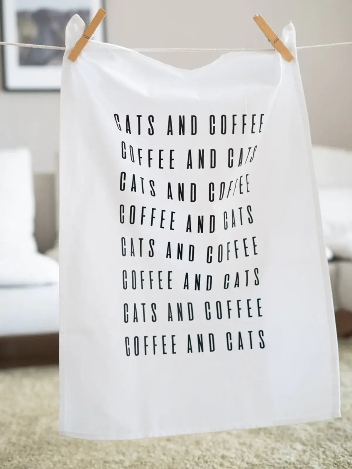 Geschirrtuch · Cats and Coffee-Tschüss-HYGGEBI-€11,90