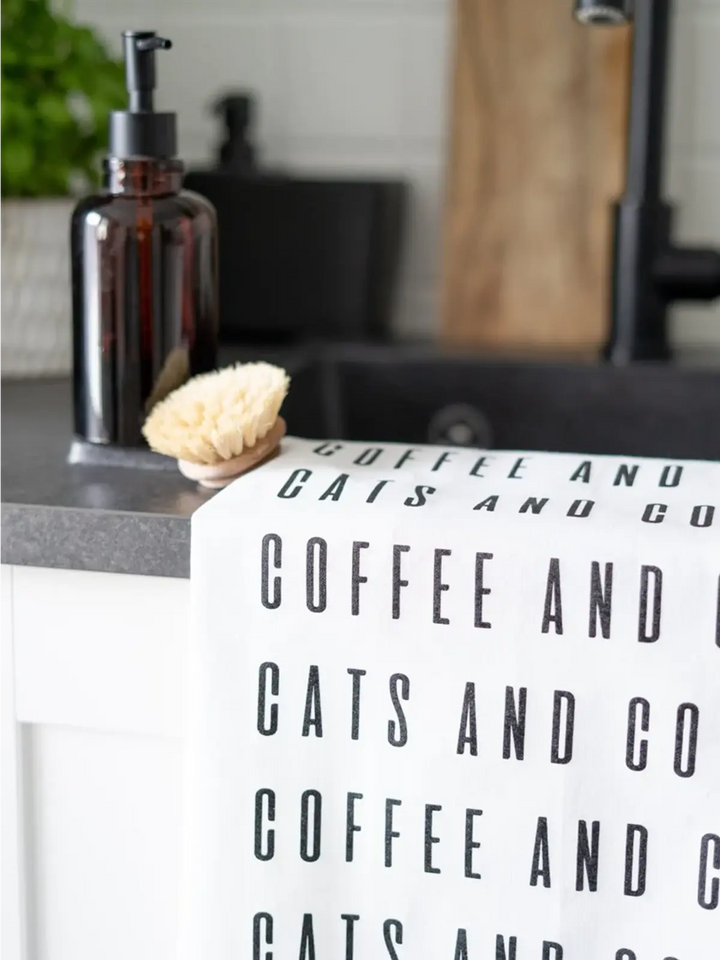 Geschirrtuch · Cats and Coffee-Tschüss-HYGGEBI-€11,90
